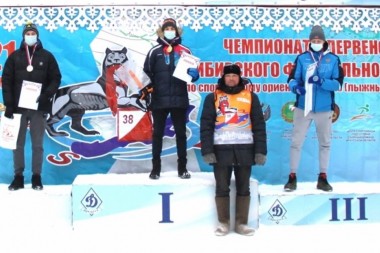 Призёры чемпионата и первенства Сибирского федерального округа по спортивному ориентированию (лыжные дисциплины).