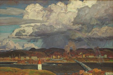Sergin V.A. The City on the Enisey. 1974. oil on canvas